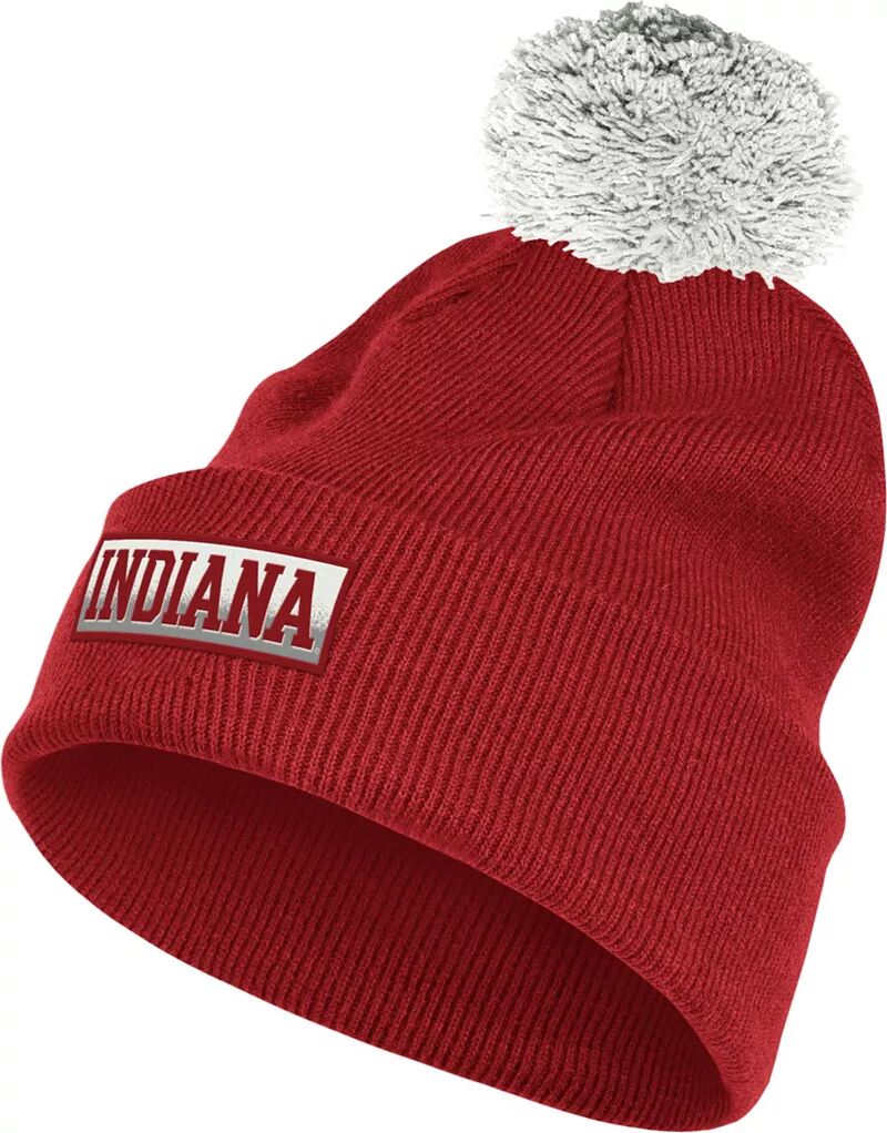 Мужская шапка Adidas Indiana Hoosiers малинового цвета