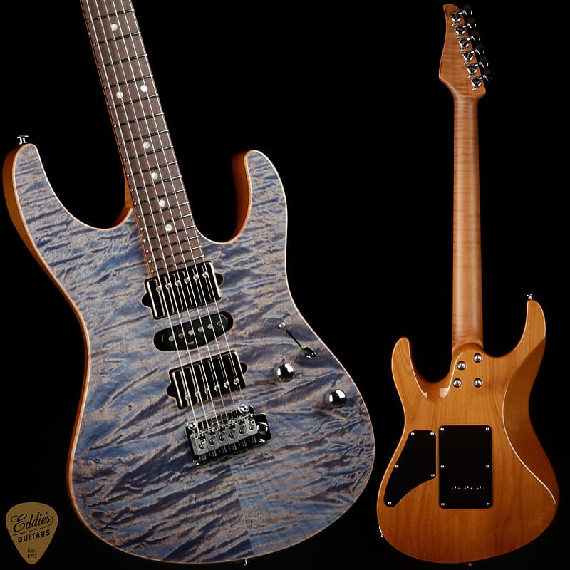 Электрогитара Suhr Eddie's Guitars Exclusive Roasted Modern - Trans Blue Denim Slate