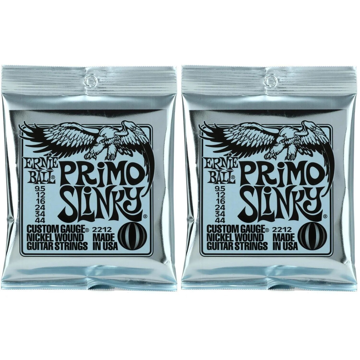 

Струны для электрогитары Ernie Ball 2212 Primo Slinky с никелевой обмоткой (2 шт.)