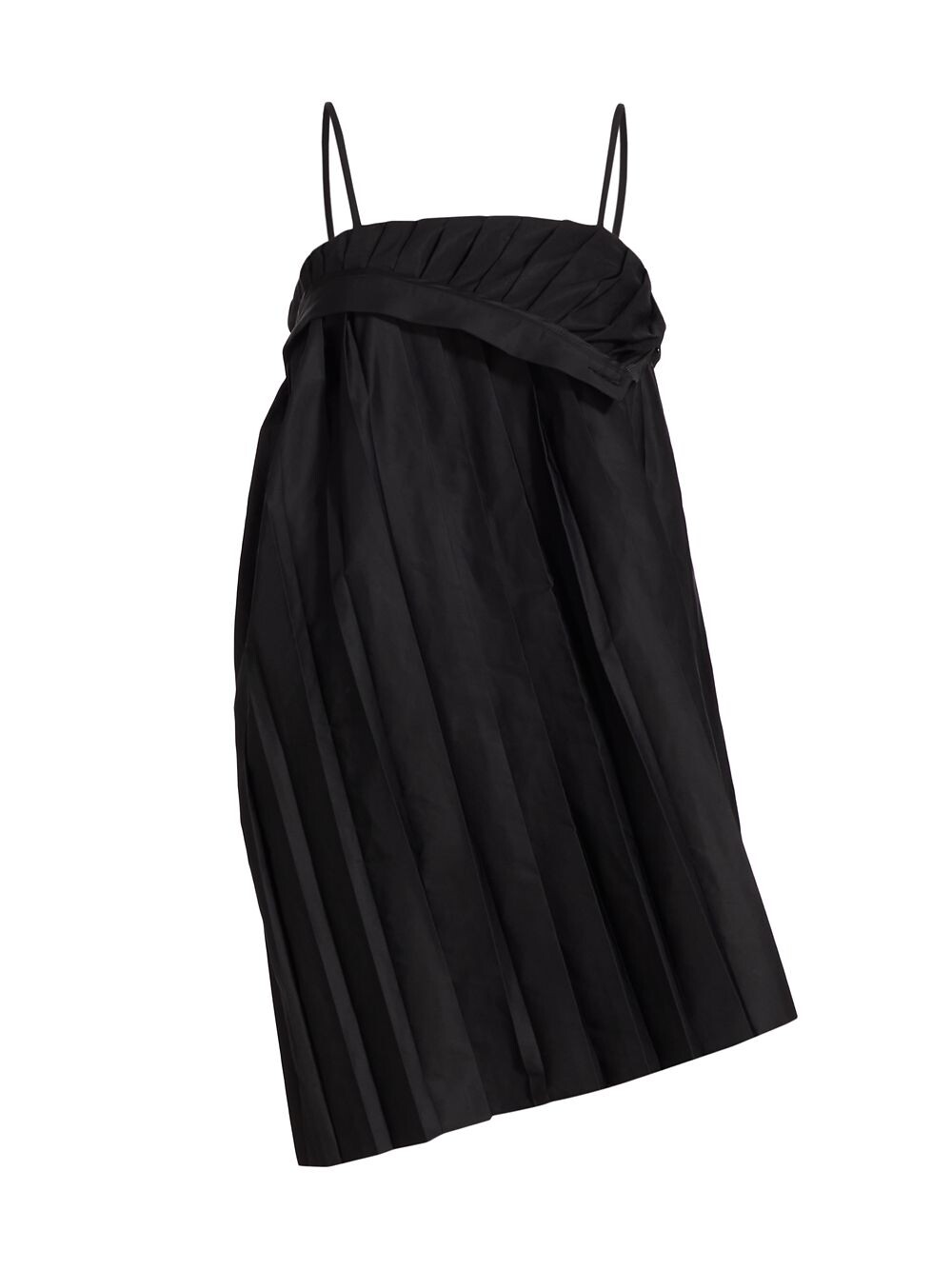 

Плиссированное мини-платье-трансформер MM6 Maison Margiela, черный