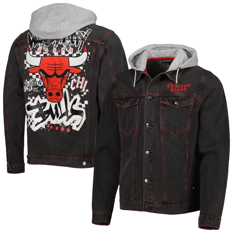 

Куртка The Wild Collective Chicago Bulls, черный