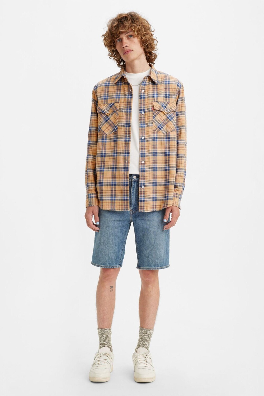 

405 джинсовые шорты Levi's, синий