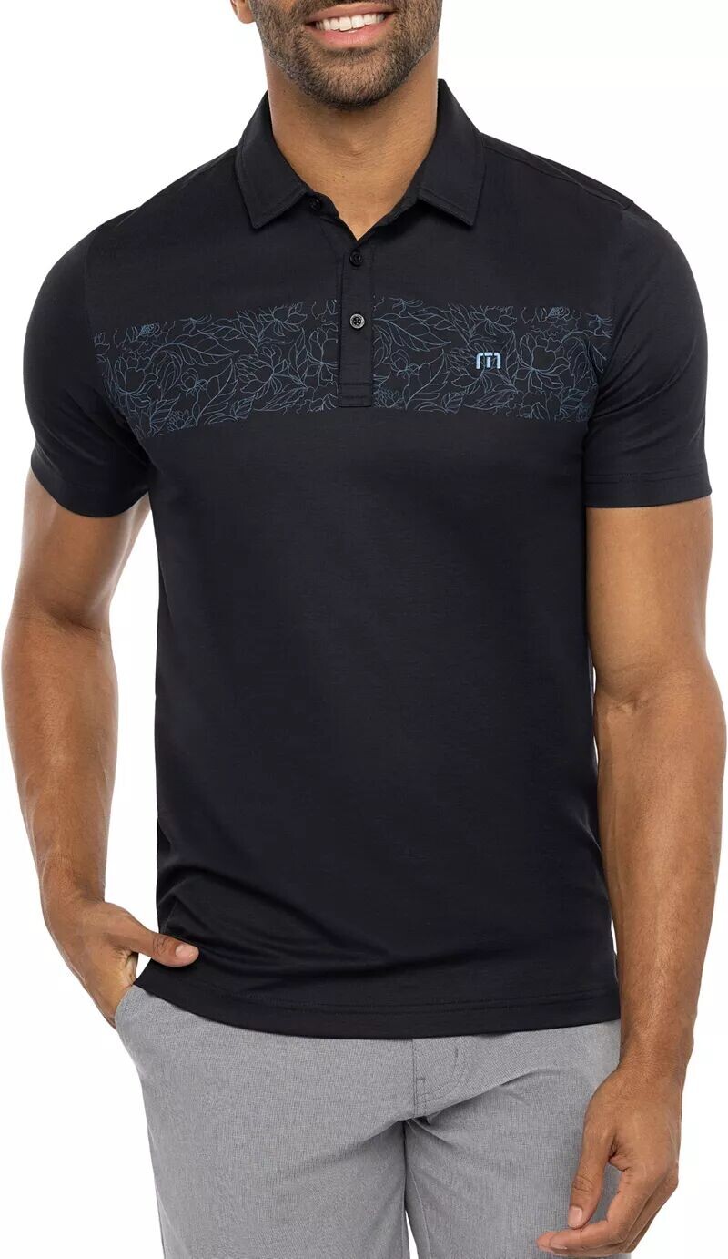 

Мужская футболка-поло для гольфа TravisMathew для уединенного пляжа, черный