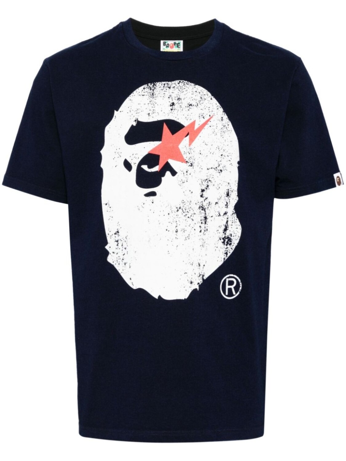 

A BATHING APE футболка с графичным принтом, синий