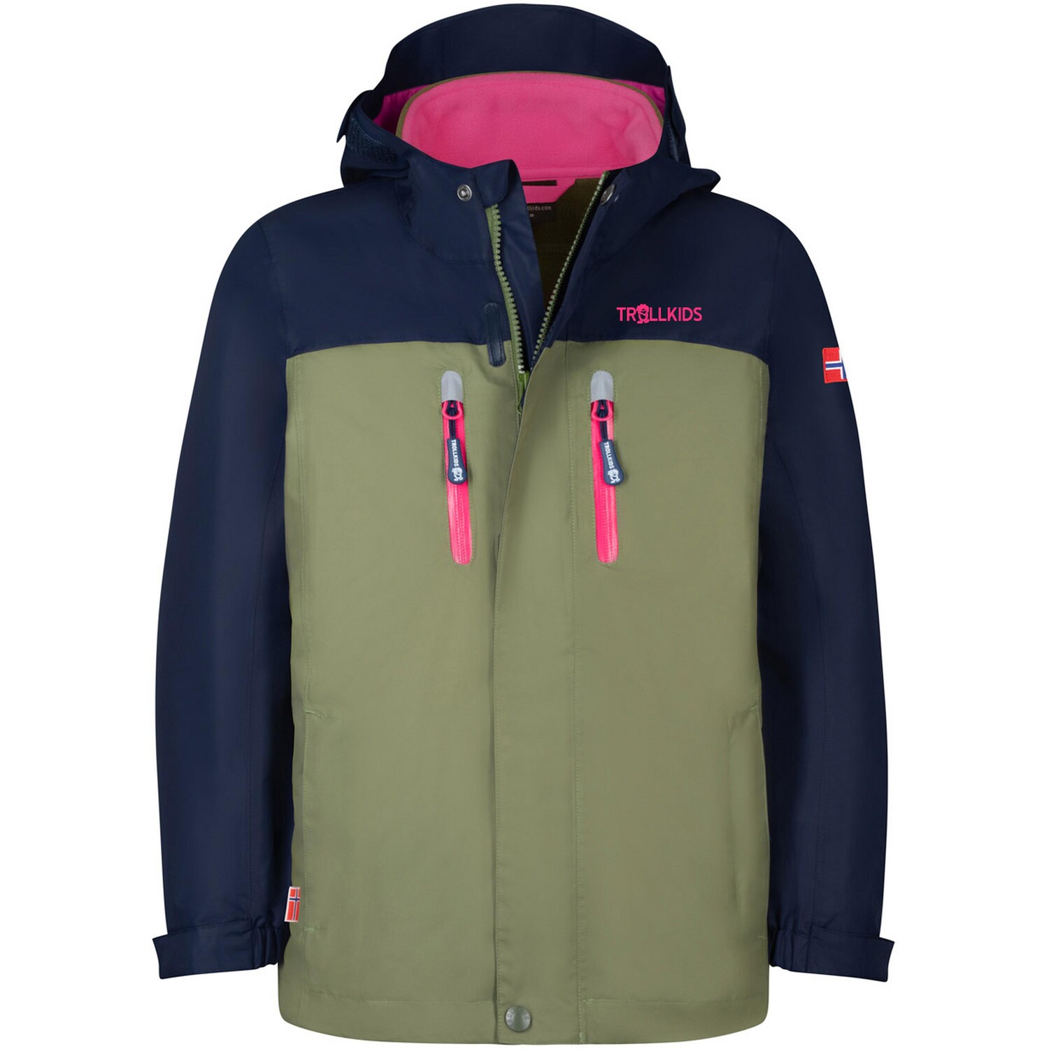 

Функциональная куртка Trollkids Doppeljacke Bryggen, цвет navy dusky olive light magenta