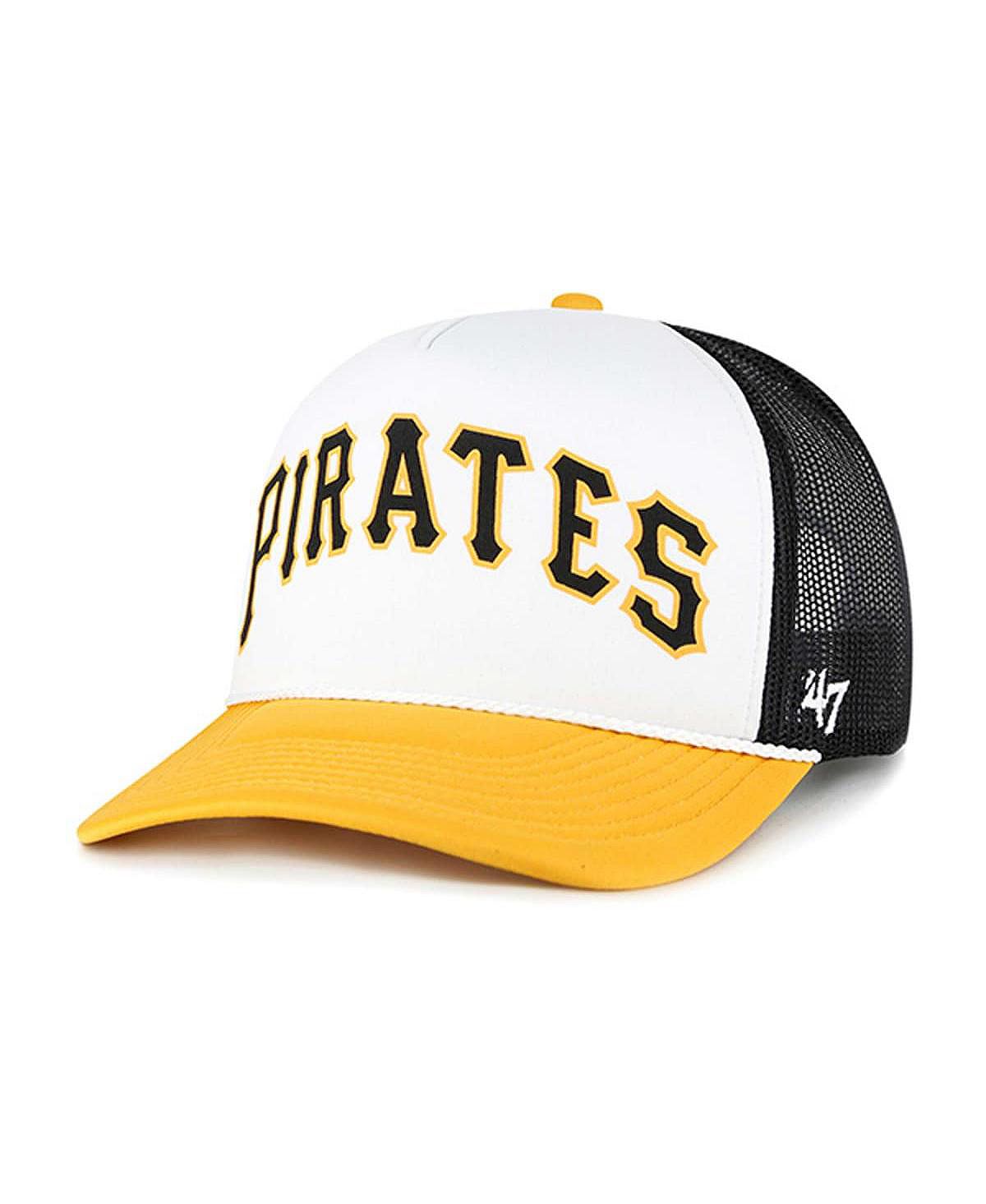 

Мужская белая кепка Pittsburgh Pirates из пенопласта с надписью Trucker Snapback '47 Brand