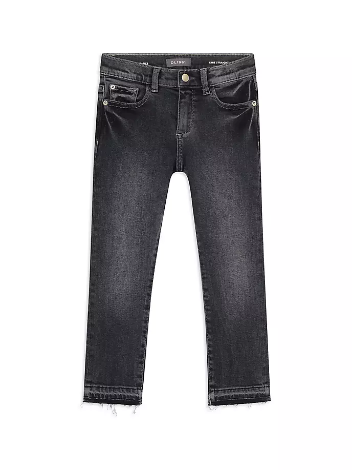 цена Прямые джинсы Emie с высокой посадкой для маленьких девочек и девочек Dl1961 Premium Denim, цвет tornado