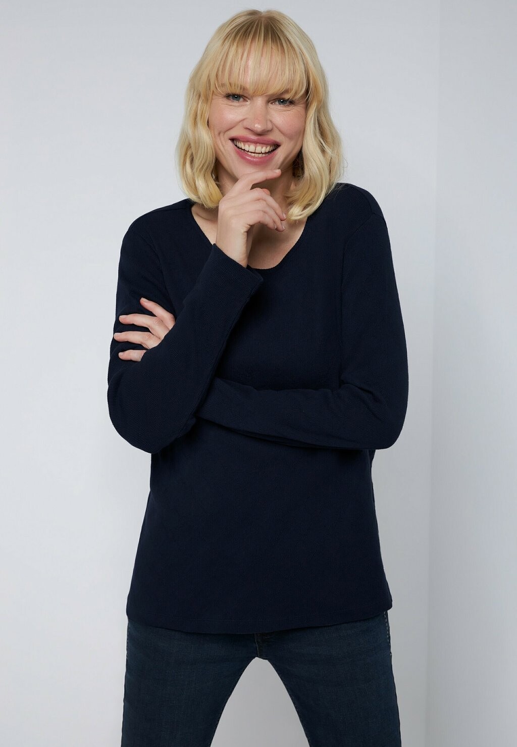 

Рубашка с длинным рукавом GINA LAURA, цвет dunkel blau