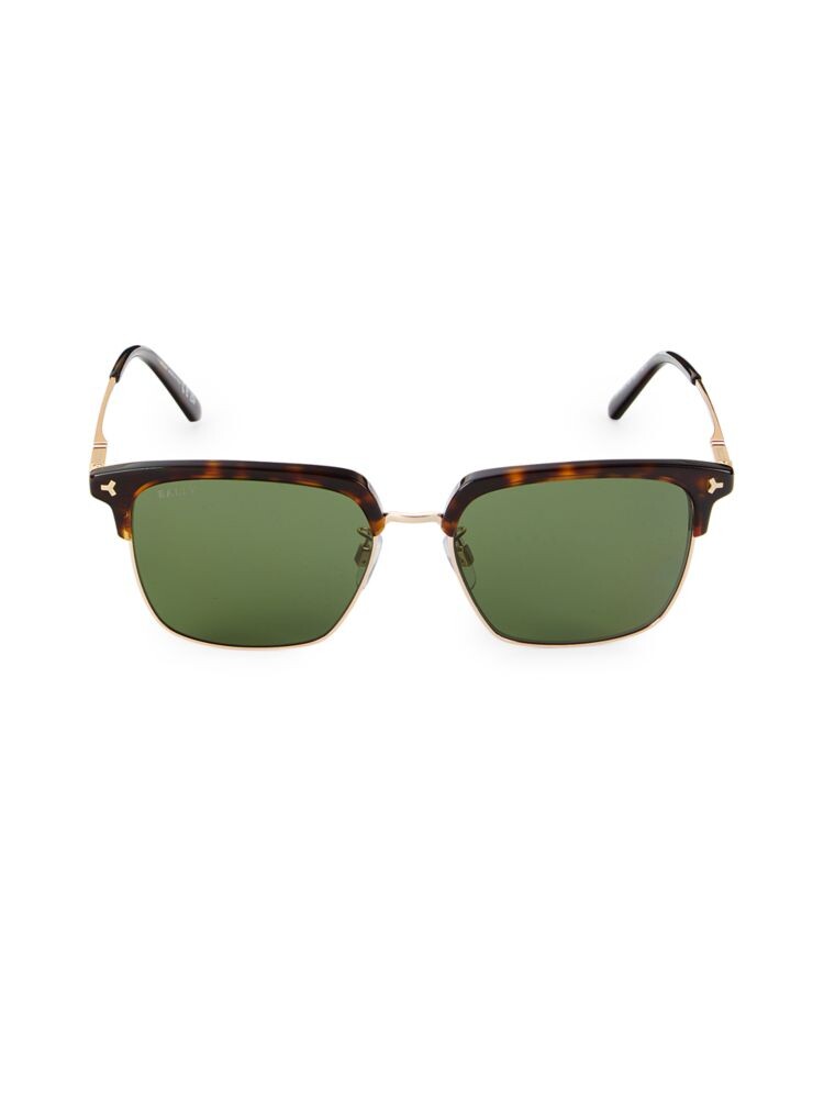 

Прямоугольные солнцезащитные очки 55MM Bally, зеленый