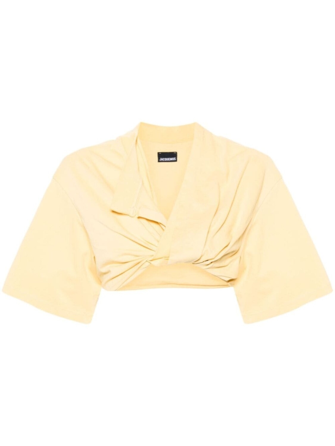 

Jacquemus укороченная футболка Bahia, желтый