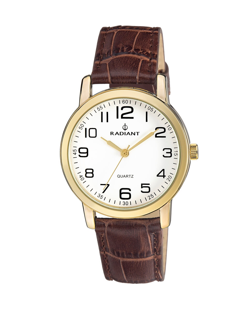 цена Мужские часы Grand RA281604 из искусственной кожи с коричневым ремешком Radiant, коричневый