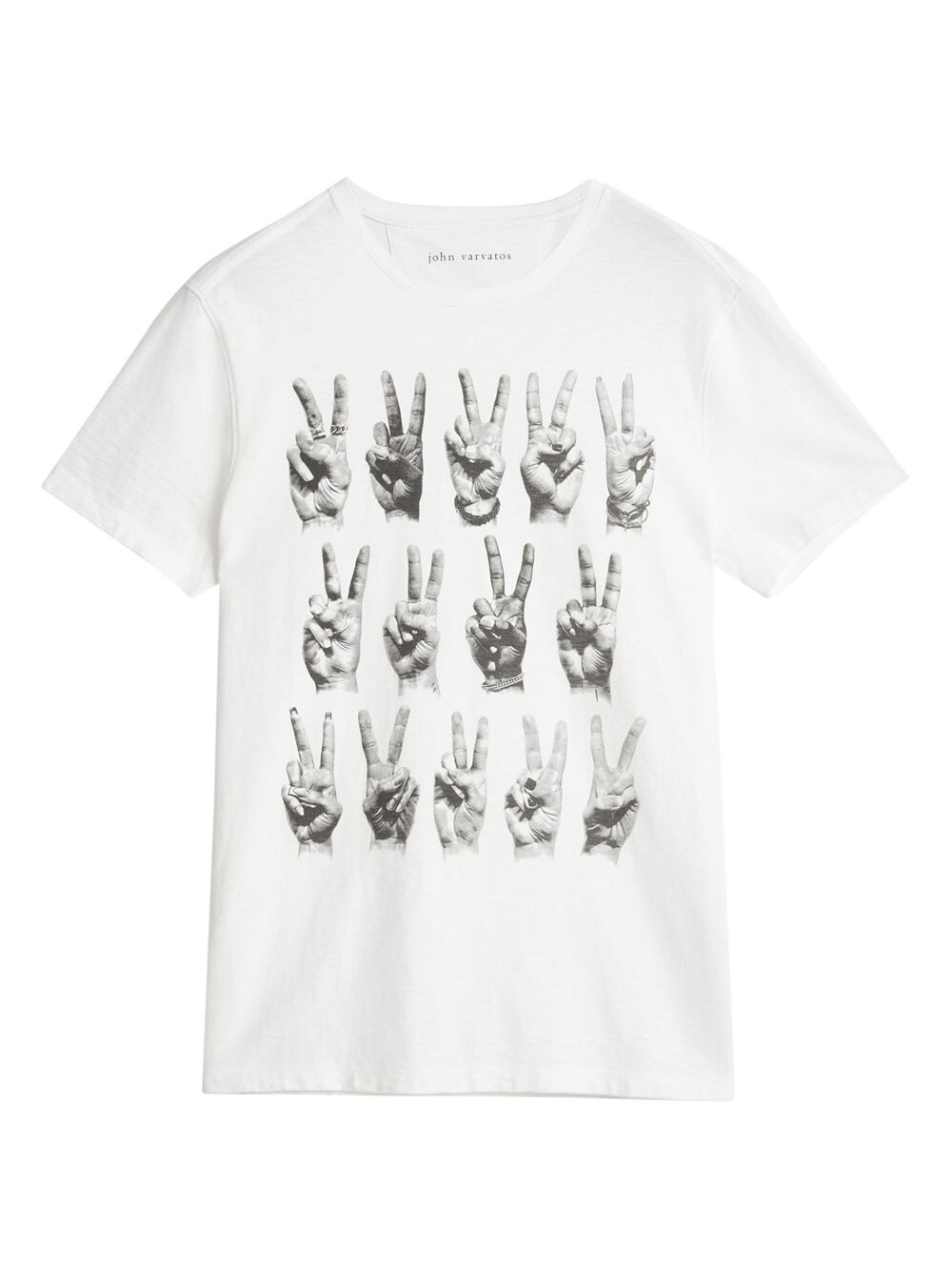 

Футболка с круглым вырезом Peace Hands John Varvatos, Коричневый