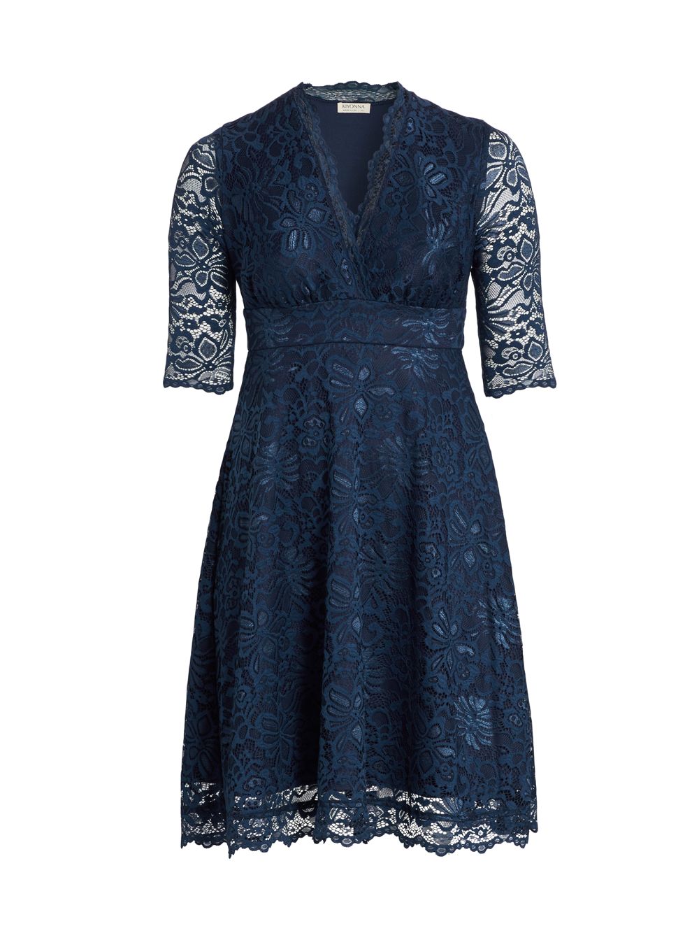 Кружевное платье мадемуазель Kiyonna, синий
