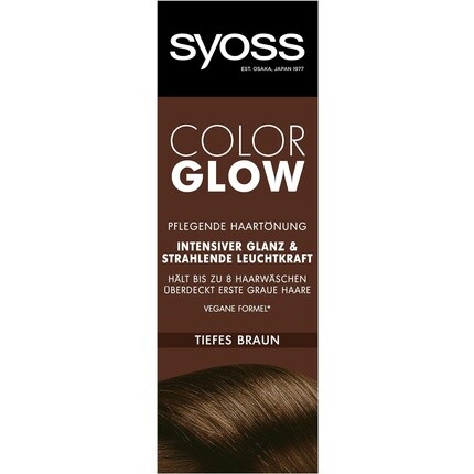 

Syoss Color Glow Питательный оттенок для волос Темно-коричневый 100мл