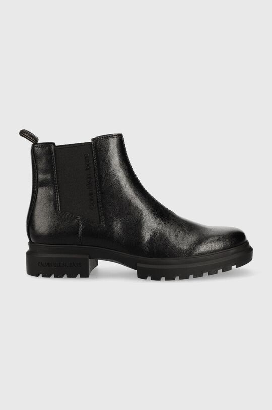 

Кожаные ботинки челси с тиснением Chelsea Boot Calvin Klein Jeans, черный