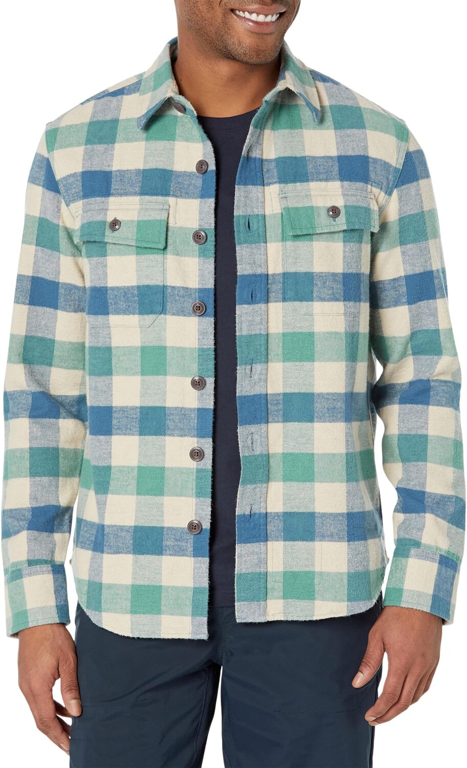 

Рубашка Signature Chamois Print L.L.Bean, цвет Moonlight Blue Plaid