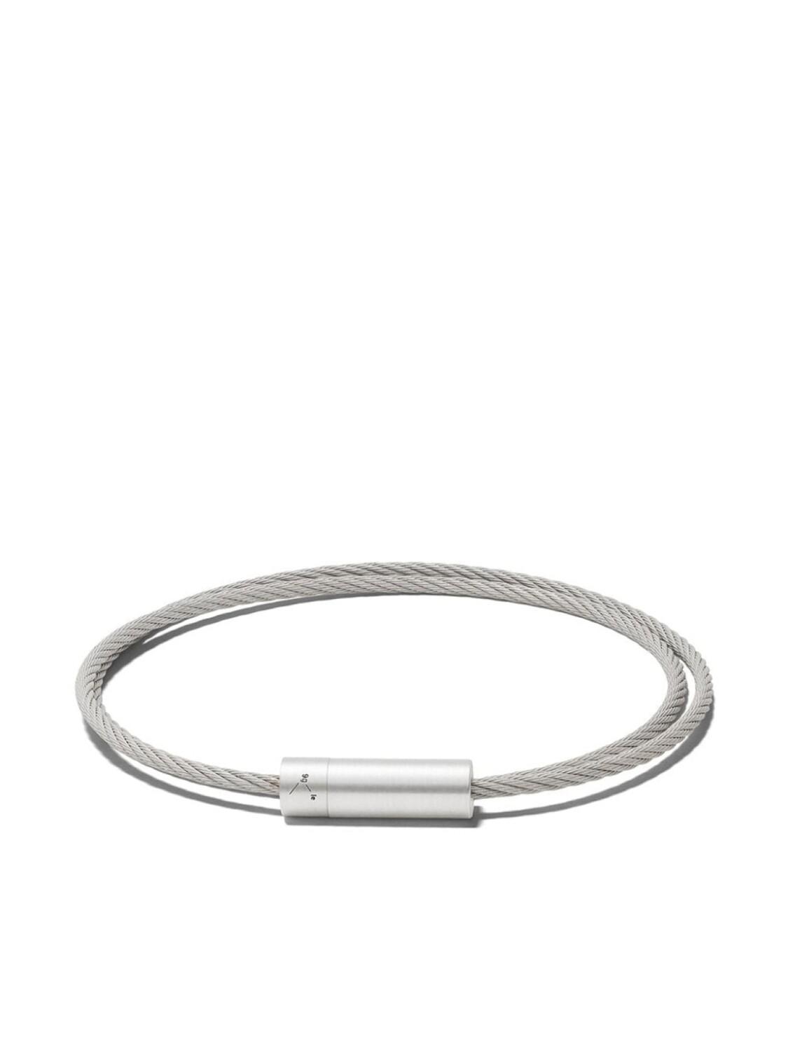 

Серебряный браслет Le 9 Grammes Double Cable Le Gramme