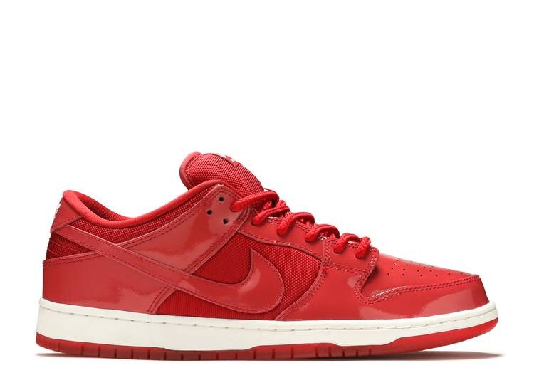 

Кроссовки Nike DUNK LOW PRO SB 'RED PATENT LEATHER', красный