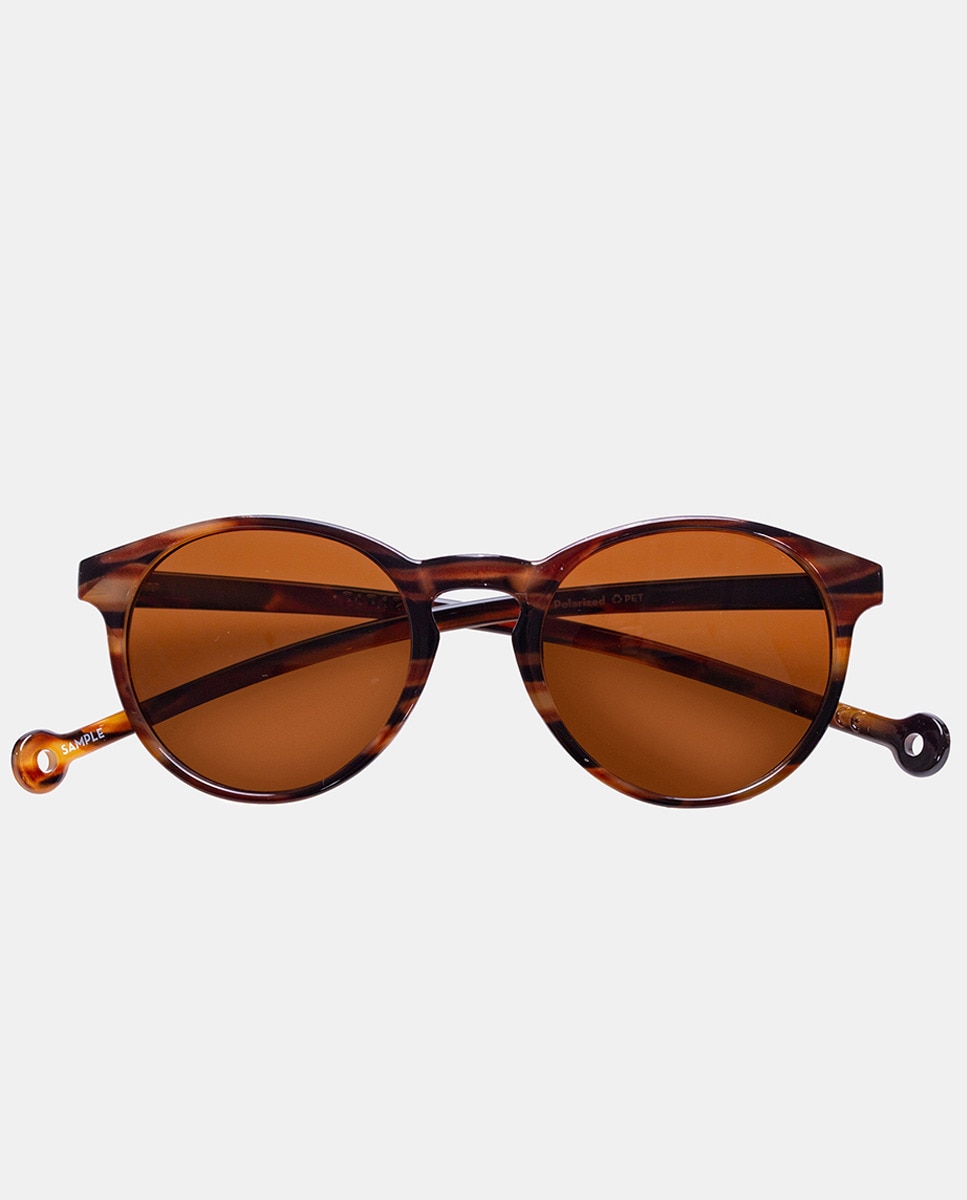 Круглые солнцезащитные очки «гавана» из переработанных материалов Parafina, светло-коричневый набор цветов из бумаги prima marketing isla 80шт