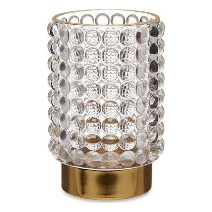 

Стеклянный бустер с прозрачными золотыми точками 8,5 x 12,5 x 8,5 см Gift Decor