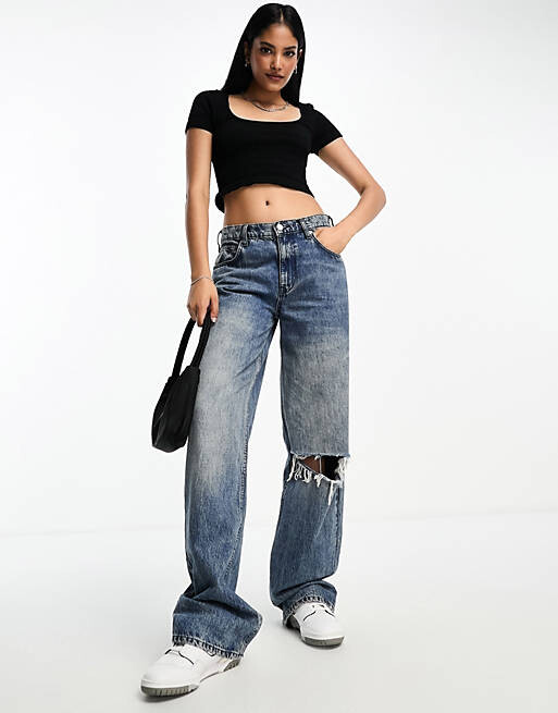 

Черная бесшовная футболка с изображением одуванчика PacSun, Черный
