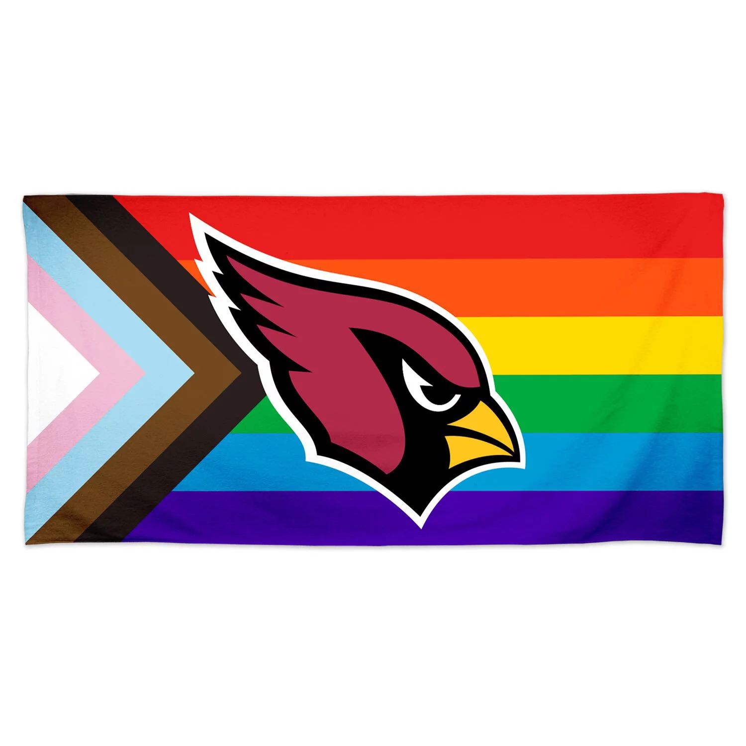 Пляжное полотенце Pride Spectra WinCraft Arizona Cardinals 30 x 60 дюймов