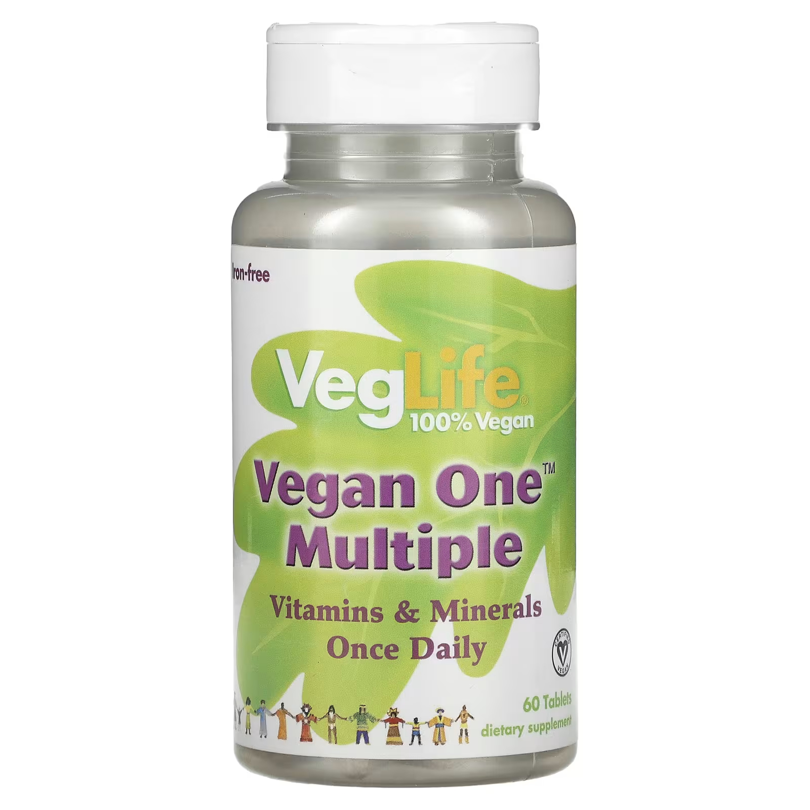 Пищевая добавка VegLife Vegan One Multiple, 60 таблеток пищевая добавка mhp secretagogue one orange 30 пакетов
