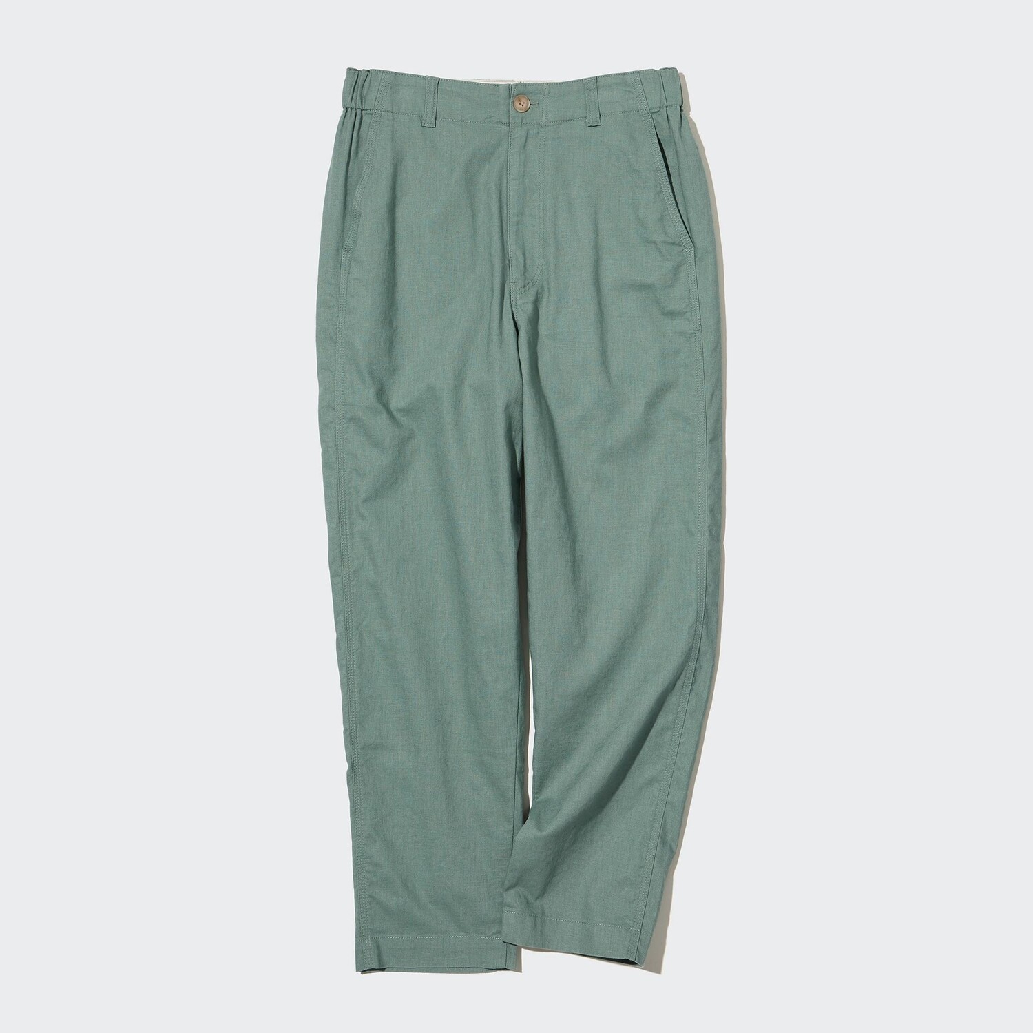 

Брюки UNIQLO из льна и хлопка, зеленый