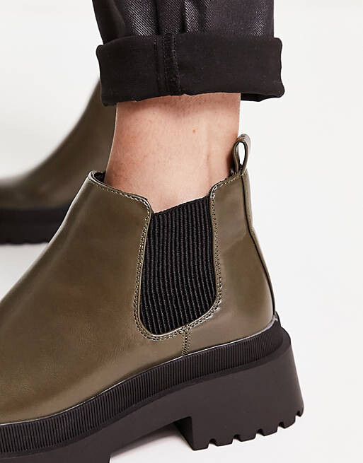 

Ботинки челси с низкой лодыжкой River Island цвета хаки