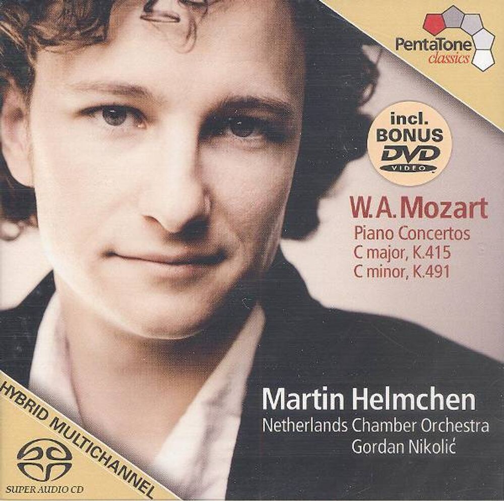 

Диск CD Mozart: Piano Concertos K415 & K491 [SACD Hybrid, Import] - Wolfgang Amadeus Mozart, Martin Helmchen, Gordan Nikolic, Netherlands Chamber Orchestra