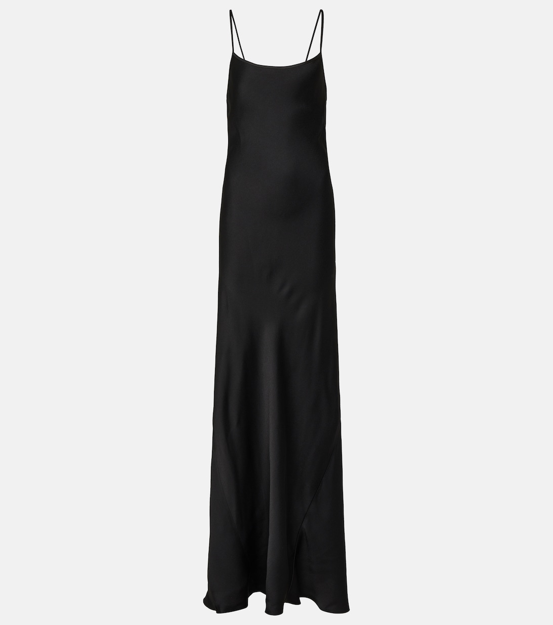Атласное платье-комбинация VICTORIA BECKHAM, черный