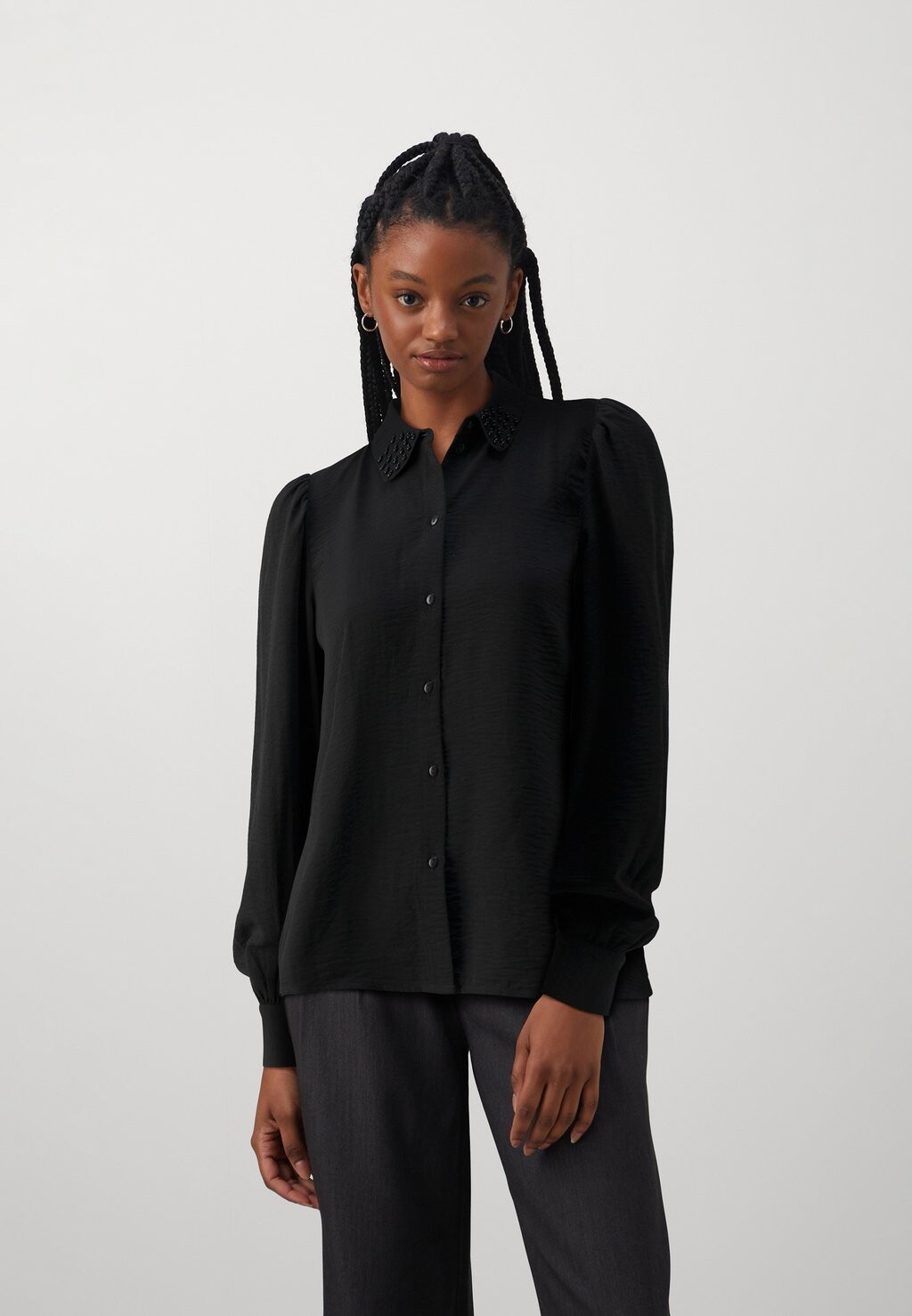 

Блузка-рубашка JDYRACHEL BEADED, цвет black