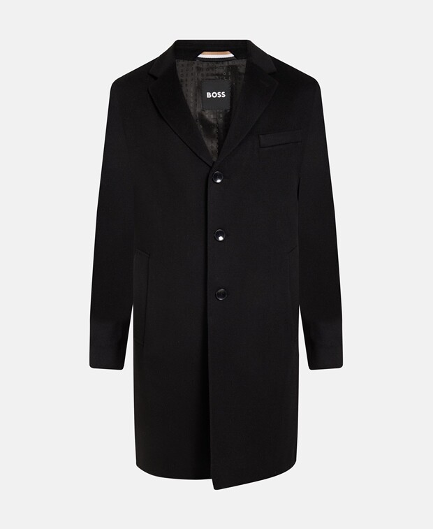 

Шерстяной пиджак Boss Black, черный