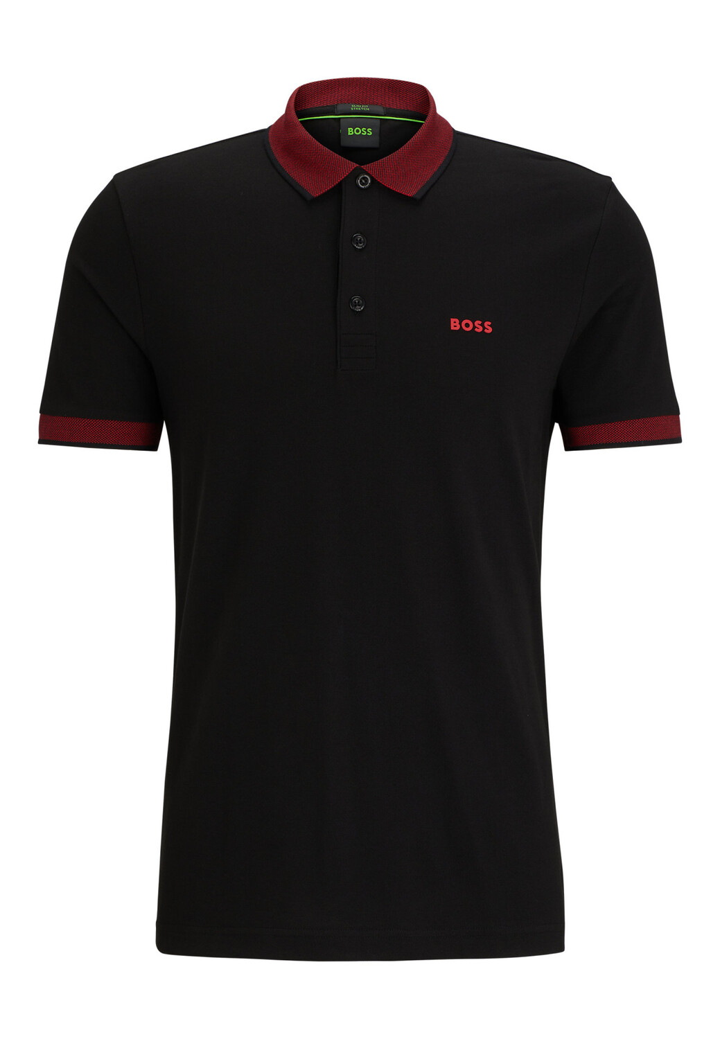 

Рубашка поло BOSS PAULE_IN Slim Fit, черный