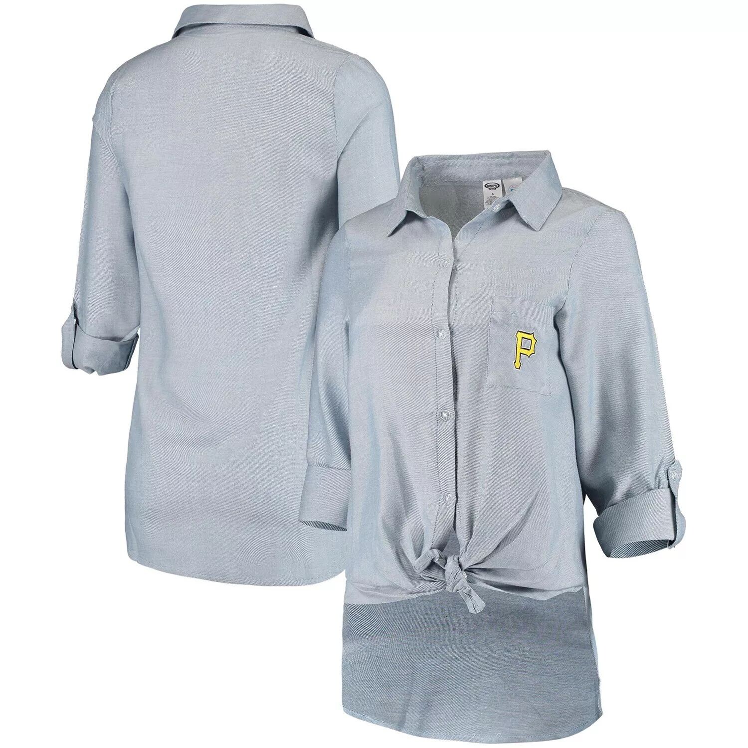 

Женская спортивная синяя рубашка с длинным рукавом Pittsburgh Pirates Concepts Sport