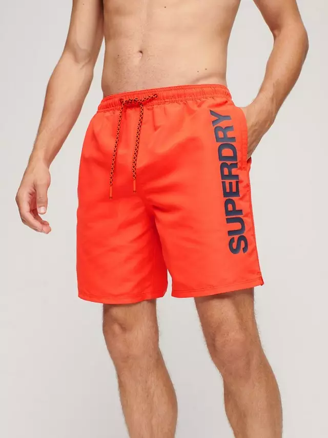 

Шорты Superdry Sport Graphic 17" Swim, цвет cherry/tomato/red