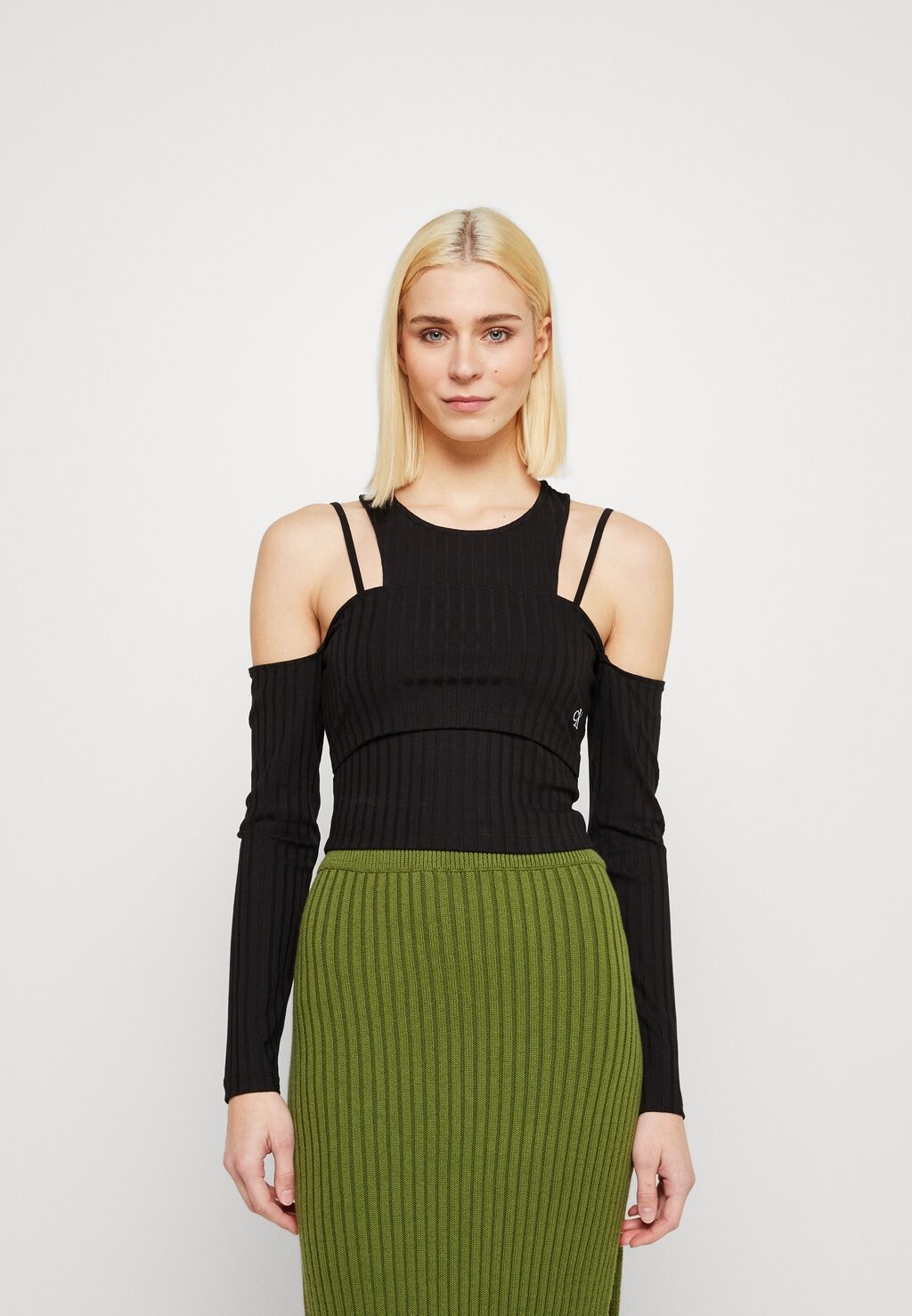 

Рубашка с длинным рукавом Calvin Klein Jeans, черный