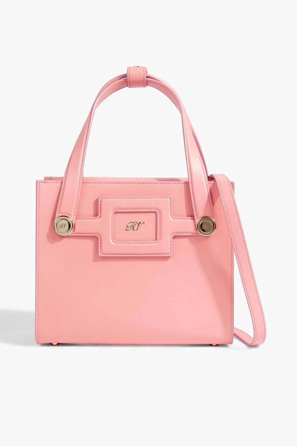 

Маленькая кожаная сумка-тоут Viv Sellier ROGER VIVIER, розовый