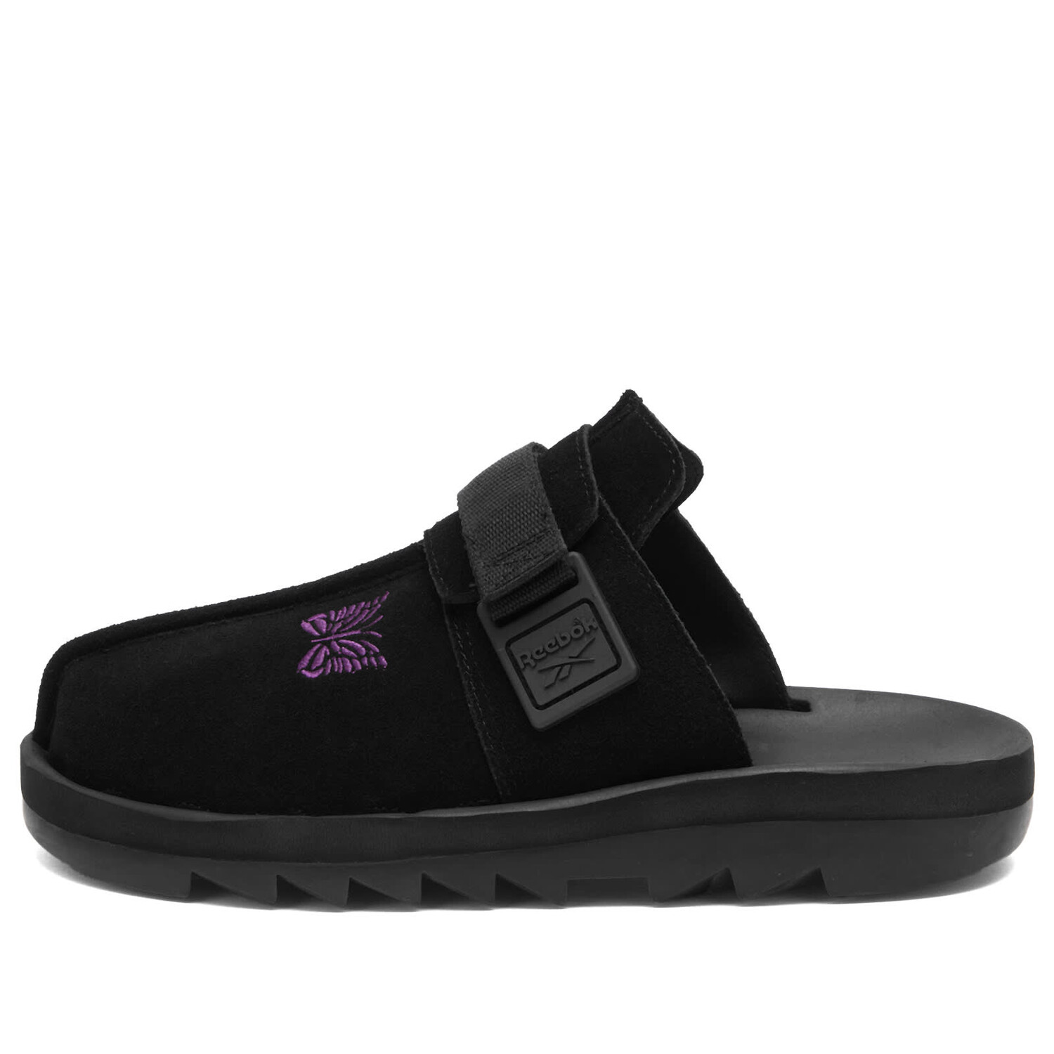 

Кроссовки Reebok X Needles Beatnik Sandals, цвет Core Black & Extreme Purple