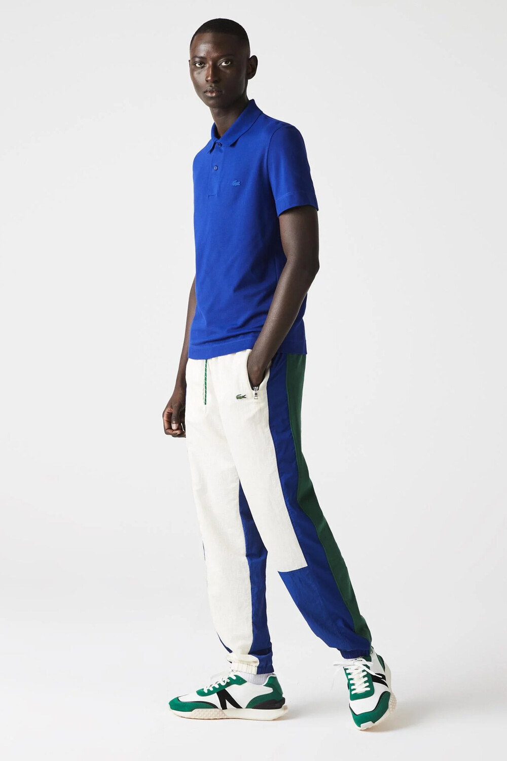 

Рубашка – синяя – стандартного кроя Lacoste, синий