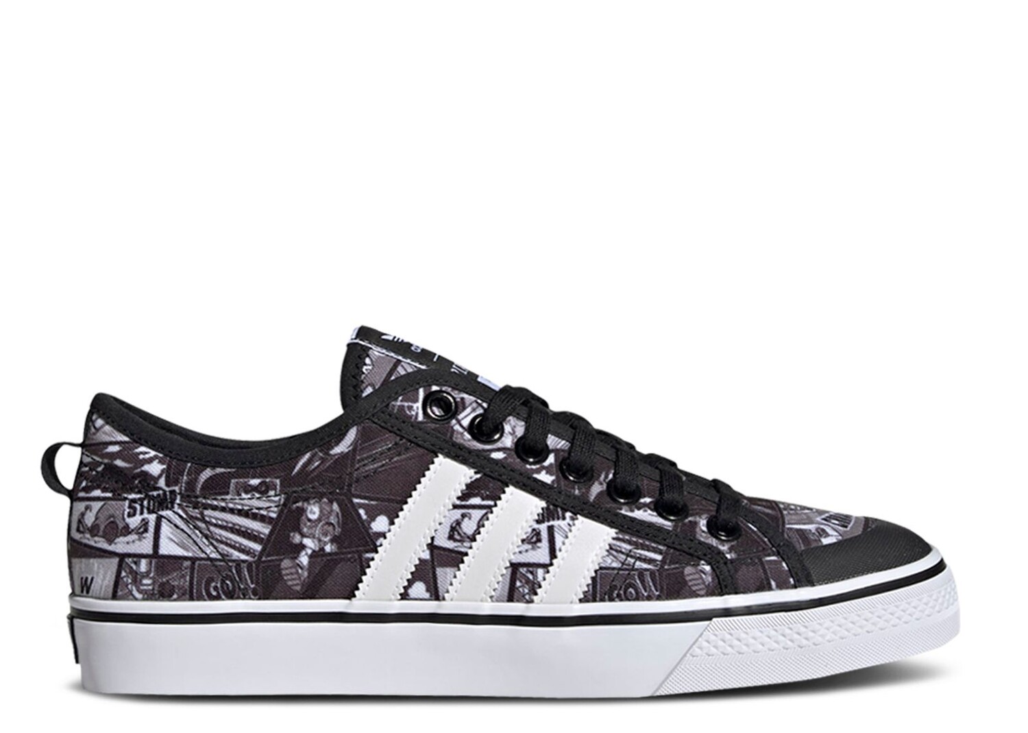 

Кроссовки adidas Disney Pixar X Nizza 'Comics - Black White', черный