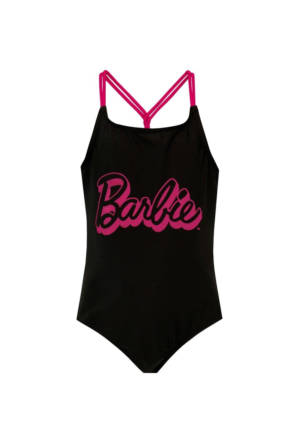 Купальник Цельный купальный костюм Barbie, черный купальник цельный купальный костюм barbie черный