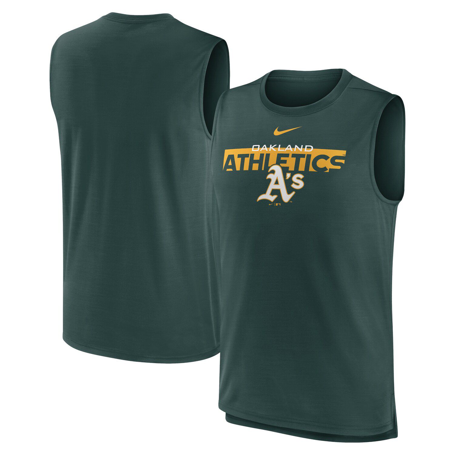 

Мужская зеленая майка Oakland Athletics Knockout Stack Exceed Muscle Tank Nike, Зеленый