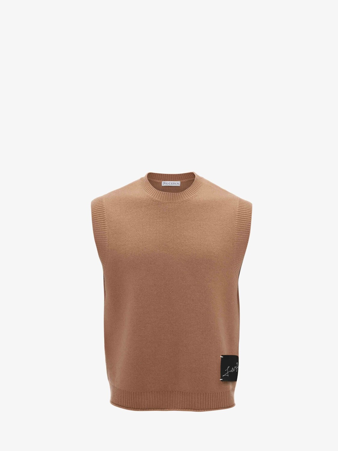 

Топ без рукавов с нашивкой JW Anderson, коричневый