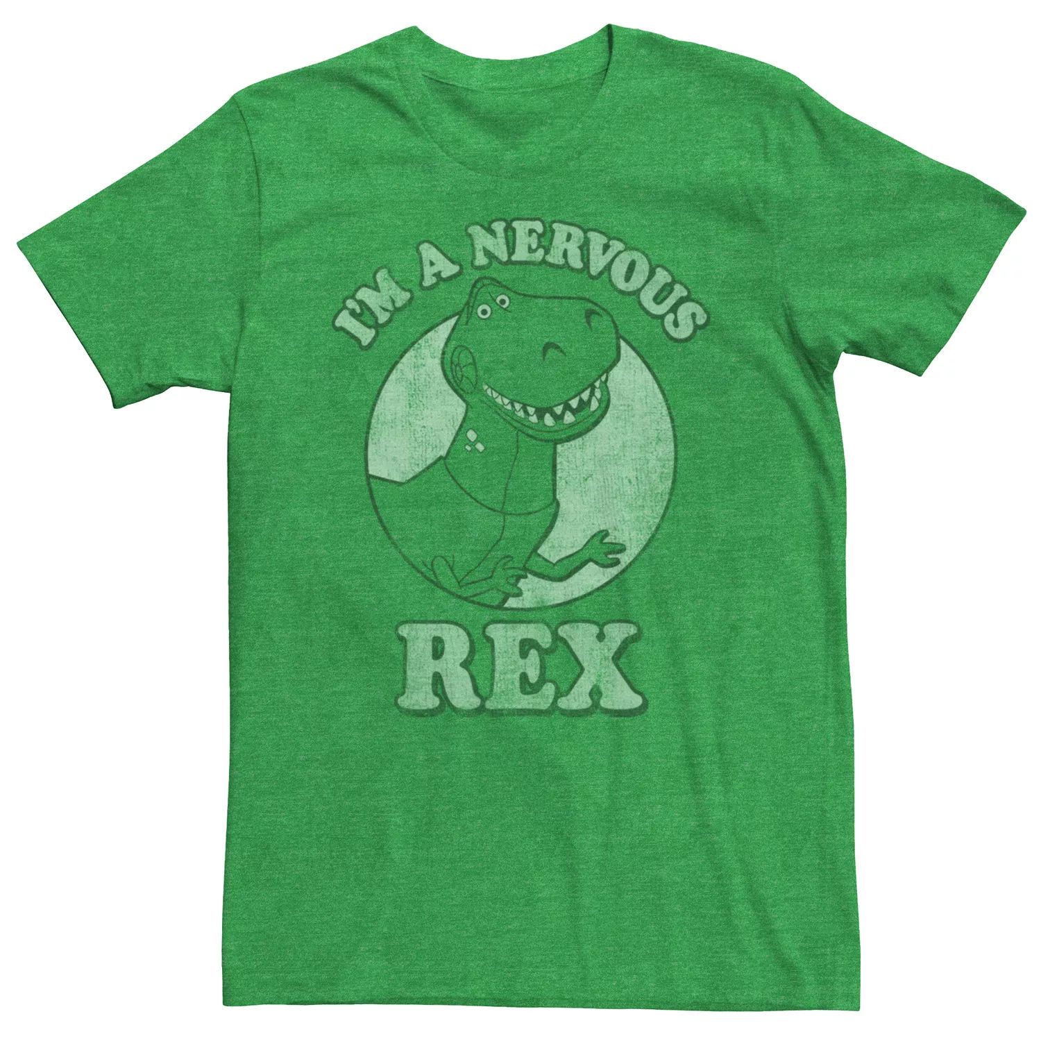 мужская футболка disney pixar toy story rex face licensed character Мужская футболка Disney/Pixar Toy Story Rex Nervous Tee Licensed Character