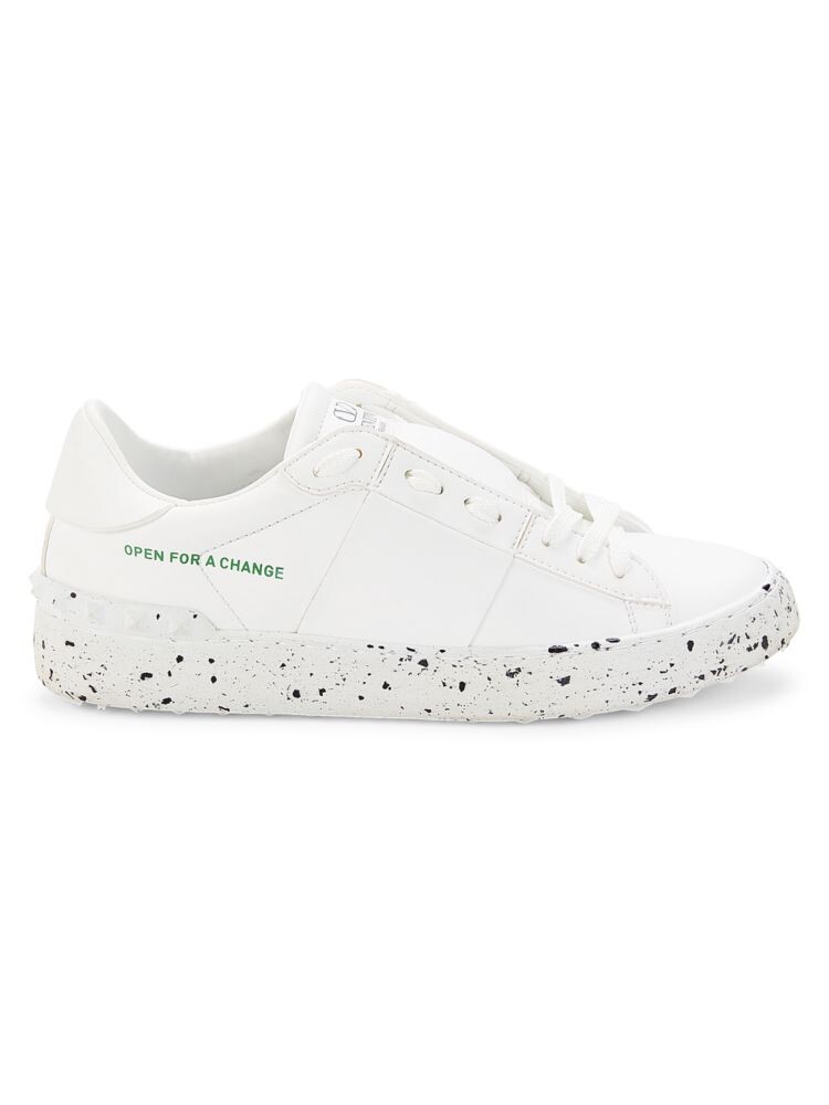 

Кожаные кроссовки на платформе Valentino Garavani, цвет Bianco Nero