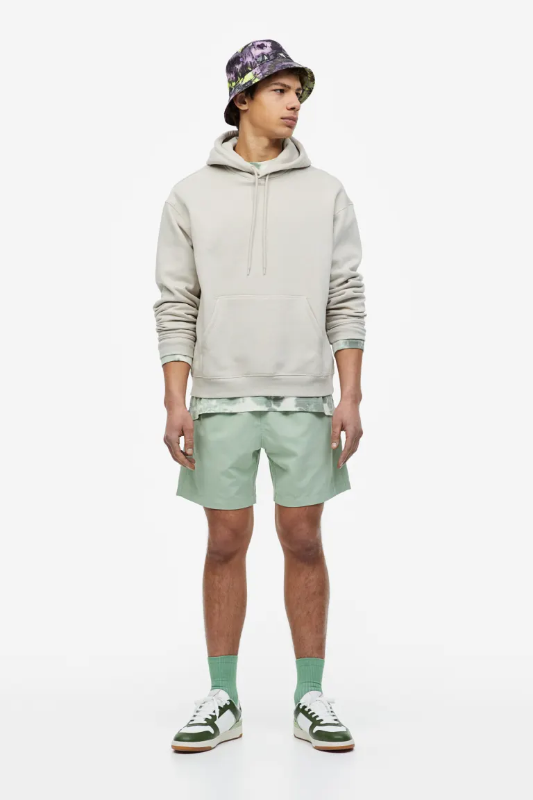 

Хлопковая шапка с узором H&M, черный