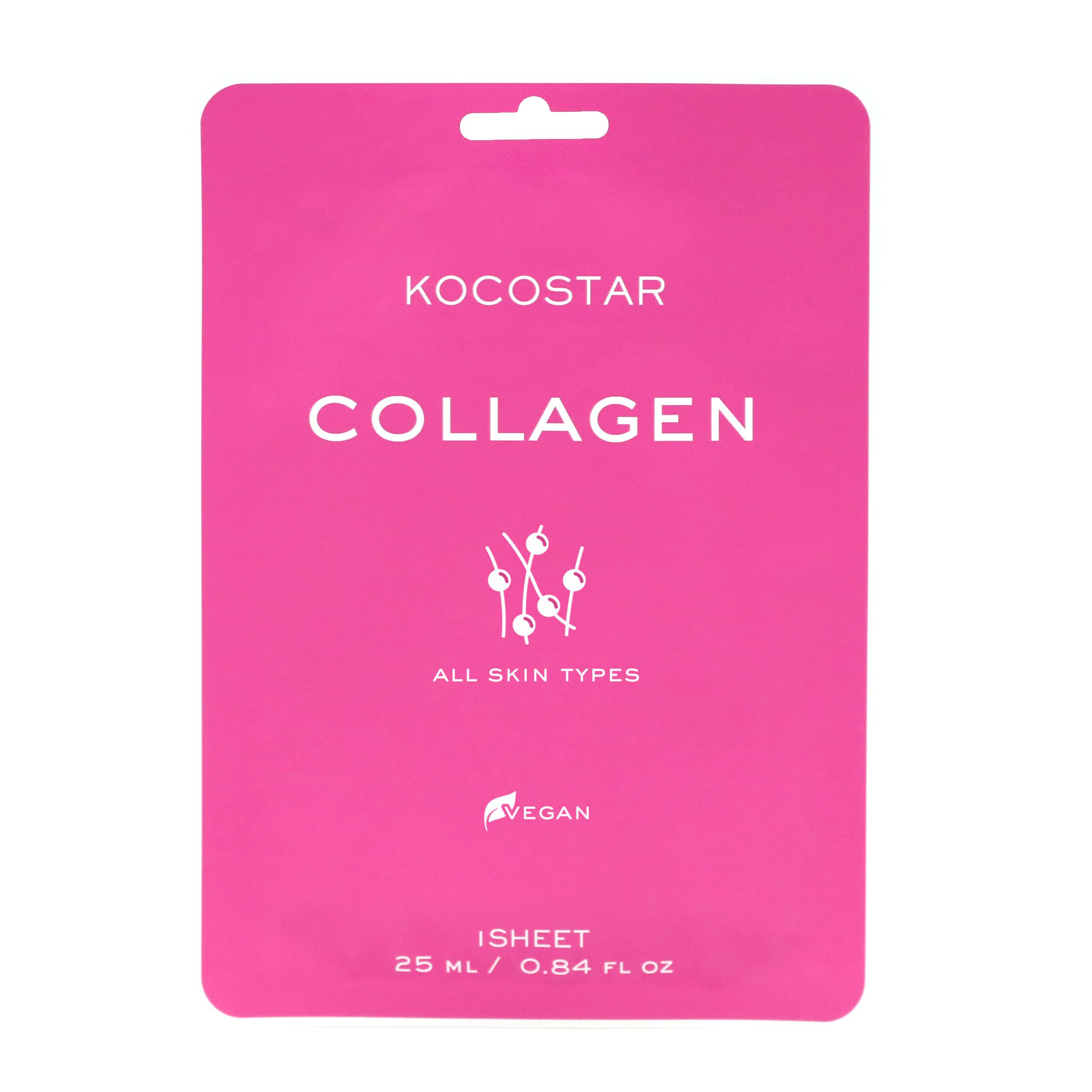 Маска для лица Kocostar Collagen, 25 мл плёночная маска для лица kocostar collagen 50 мл