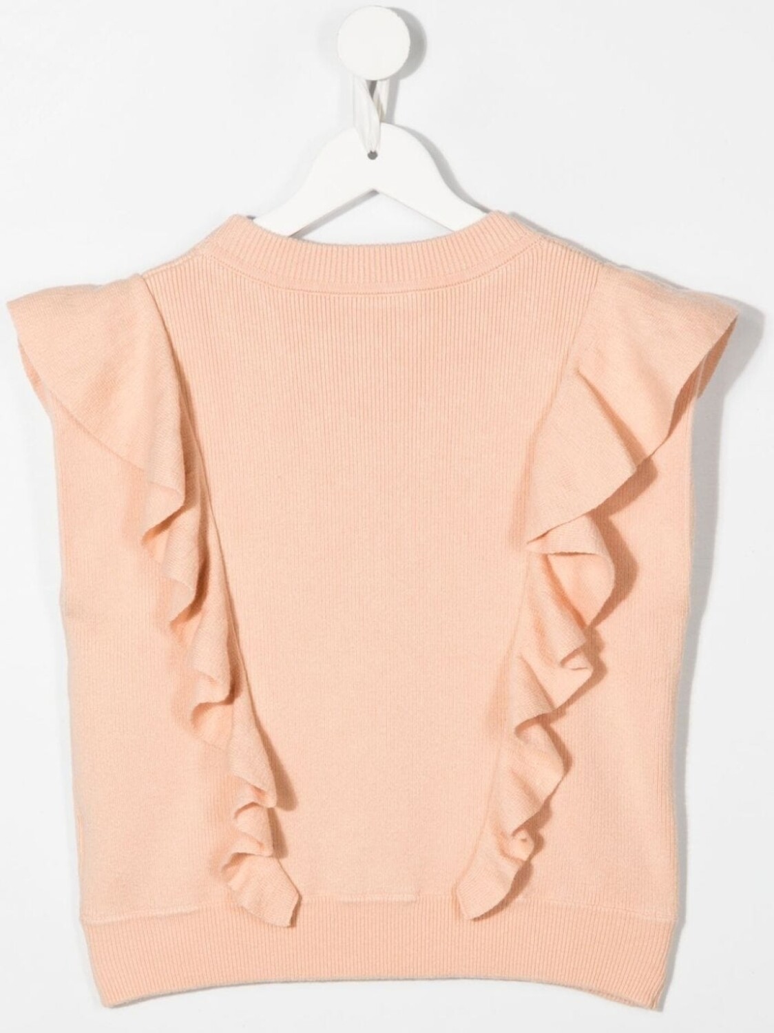 

Chloé Kids пуловер с оборками, розовый