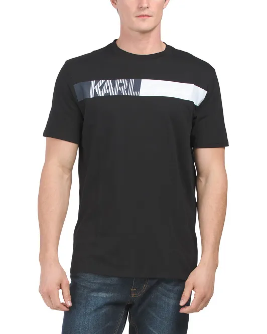 

Футболка с логотипом Karl на груди Karl Lagerfeld Paris, черный